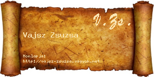 Vajsz Zsuzsa névjegykártya